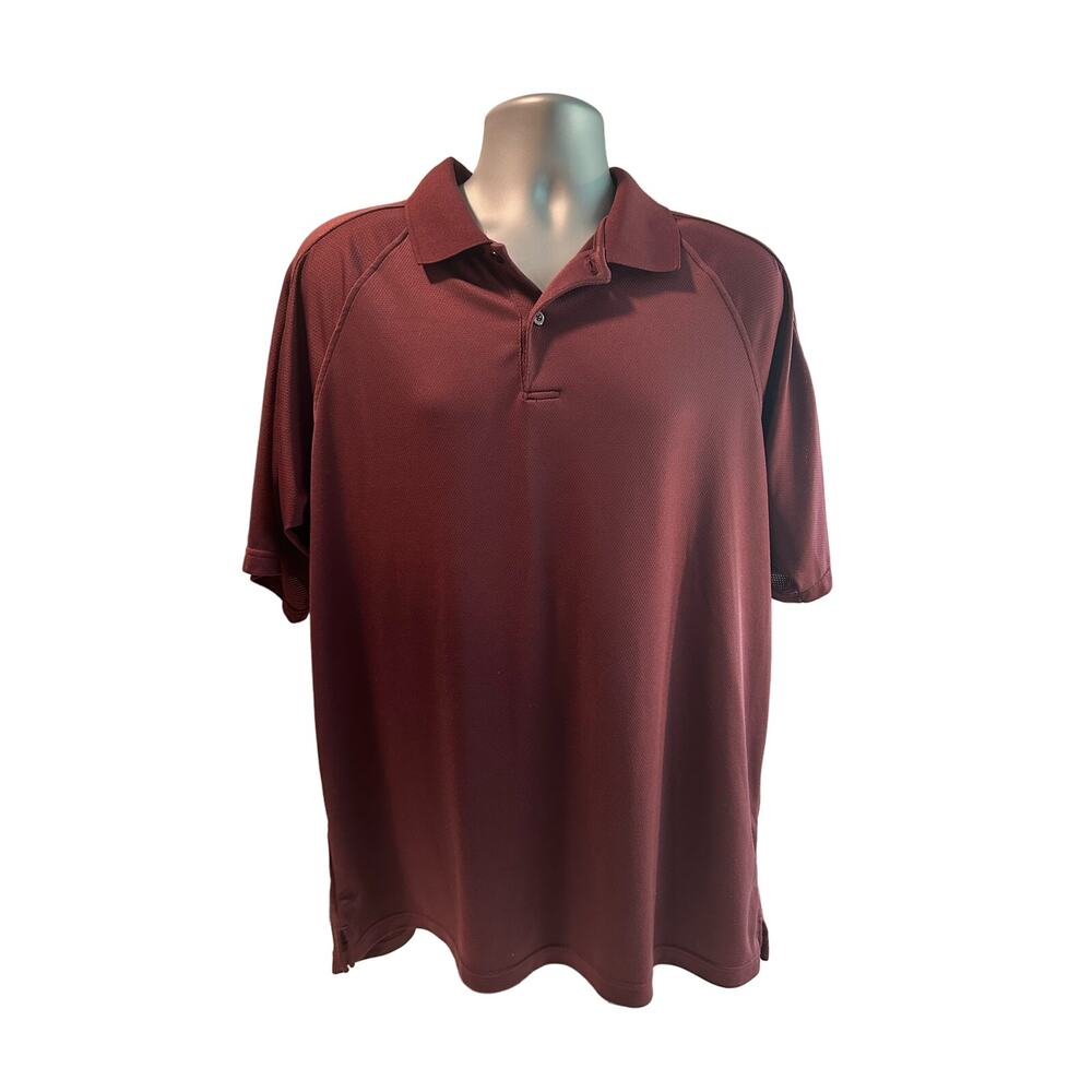 Reebok Playdry Golf Shirt Maroon XL